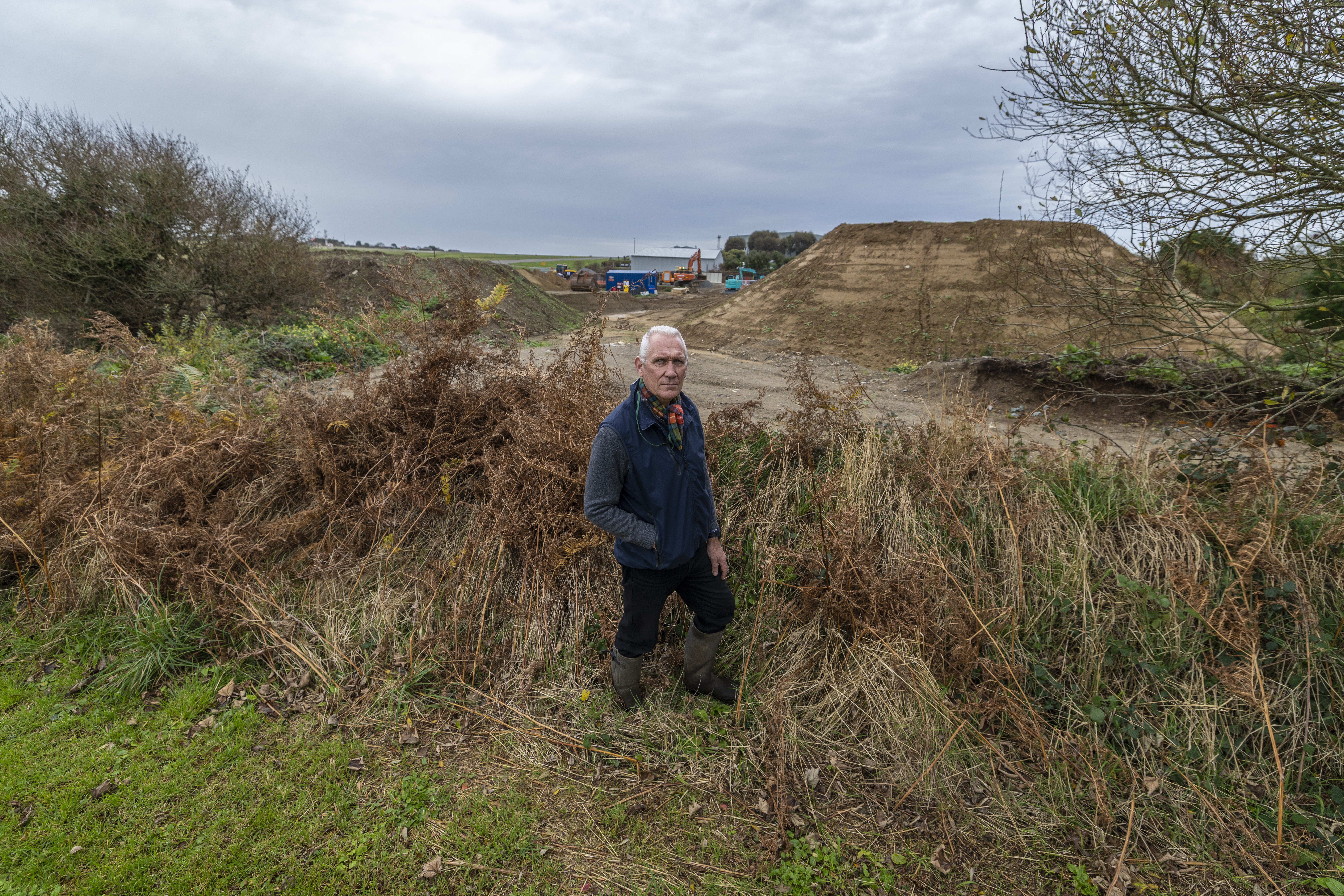 Retrospective bid made to stockpile earth near airport