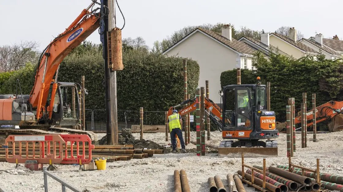 Foundations being put in at Gibauderie.  (Picture by Sophie Rabey, 34704235)