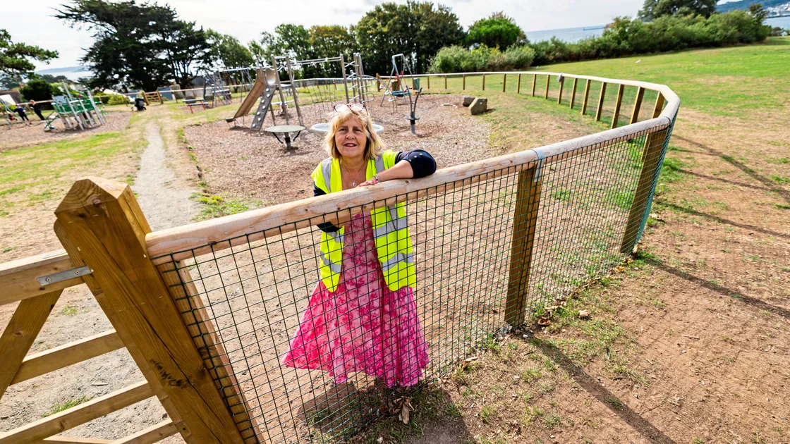 St Sampson’s douzenier Kim Abbotts at Delancey Park