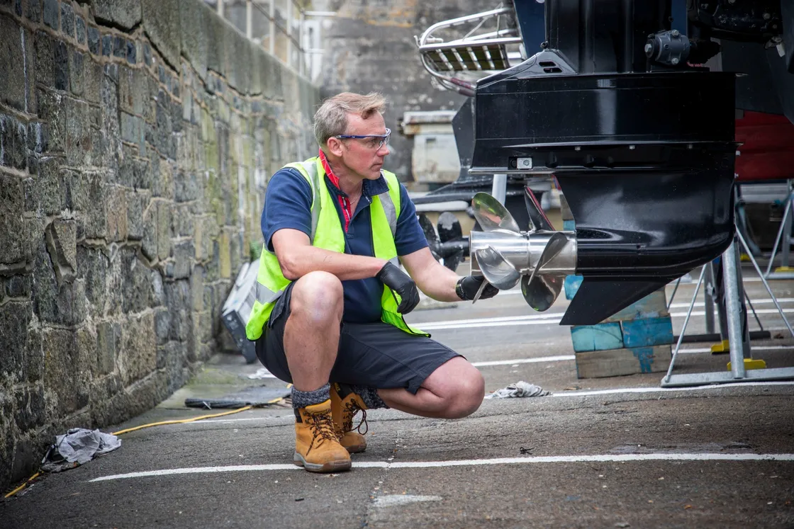 Matt Le Page, from Fastcraft Marine Services, felt the timing was right for businesses like his to get back to work.  (28152181)