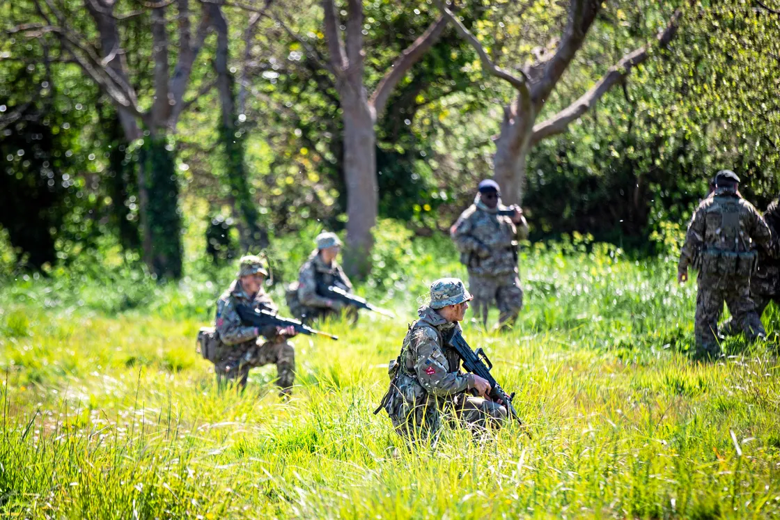 Cadets undertook training and field exercises at Rue Mainguy and L'Ancresse common. (33161233)
