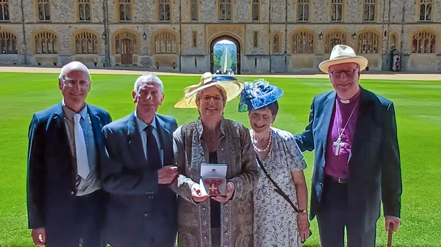 Jayne Ozannne receives OBE at Windsor Castle