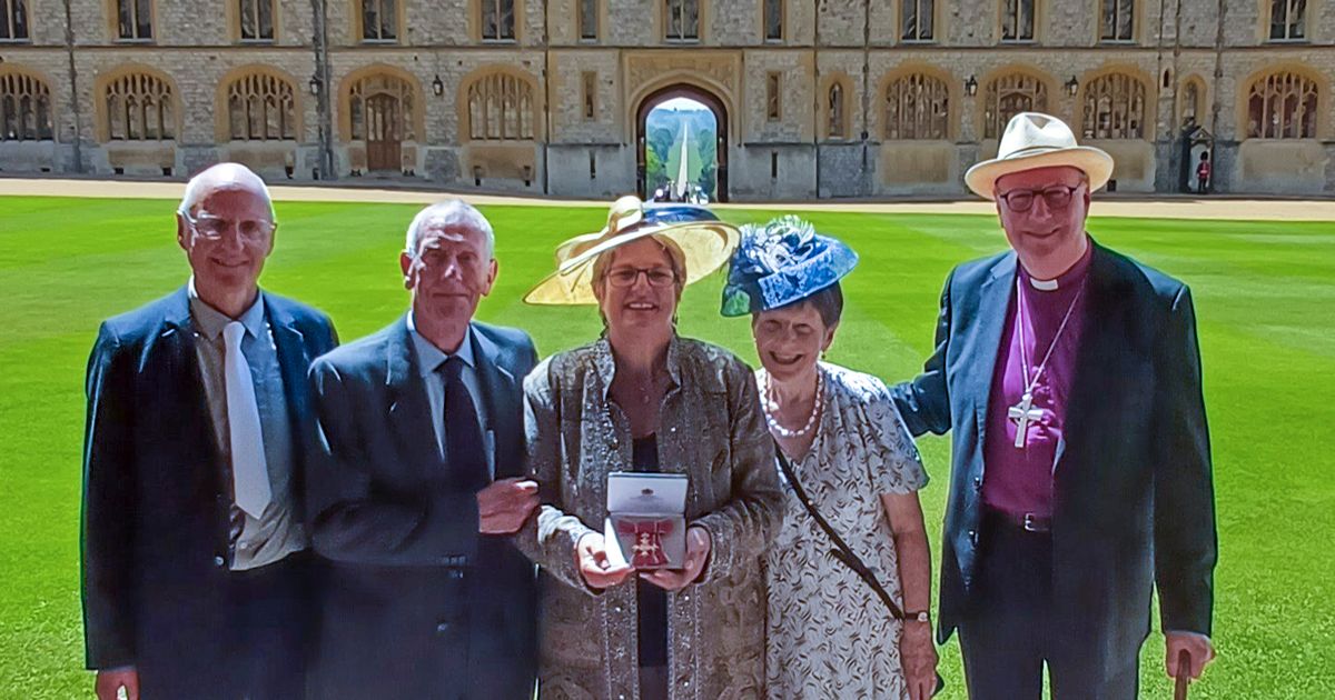 Jayne Ozannne receives OBE at Windsor Castle