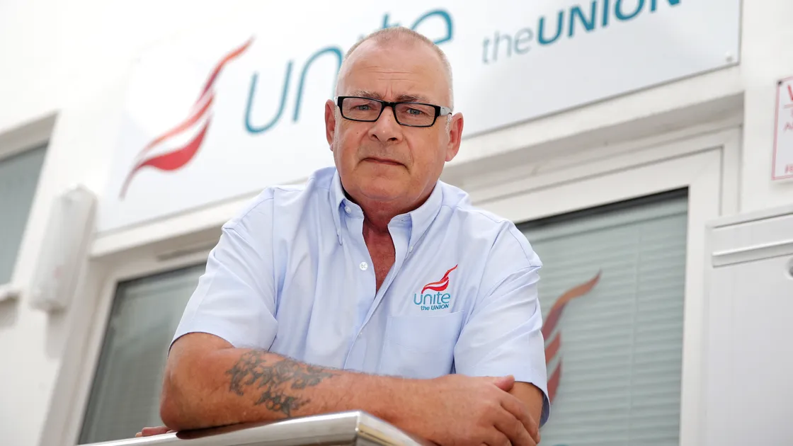 Bob Lanning, regional officer of Unite the Union.(21968554)