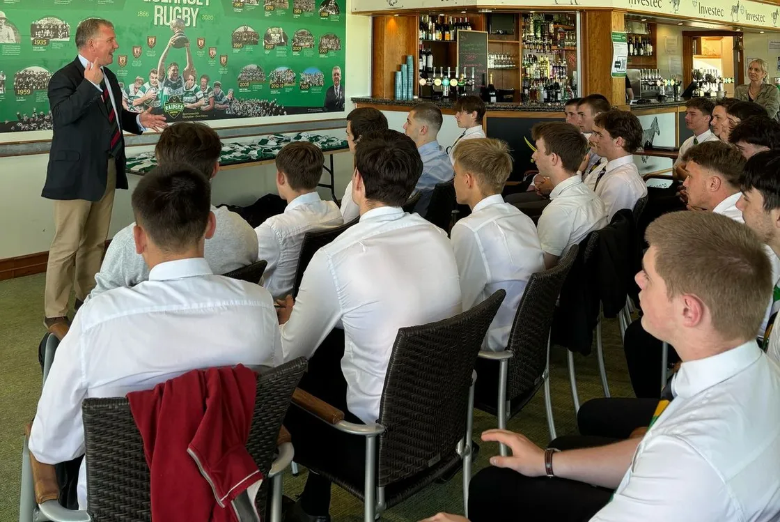 The Lt-Governor gave the colts a short motivational speech ahead of the trip.