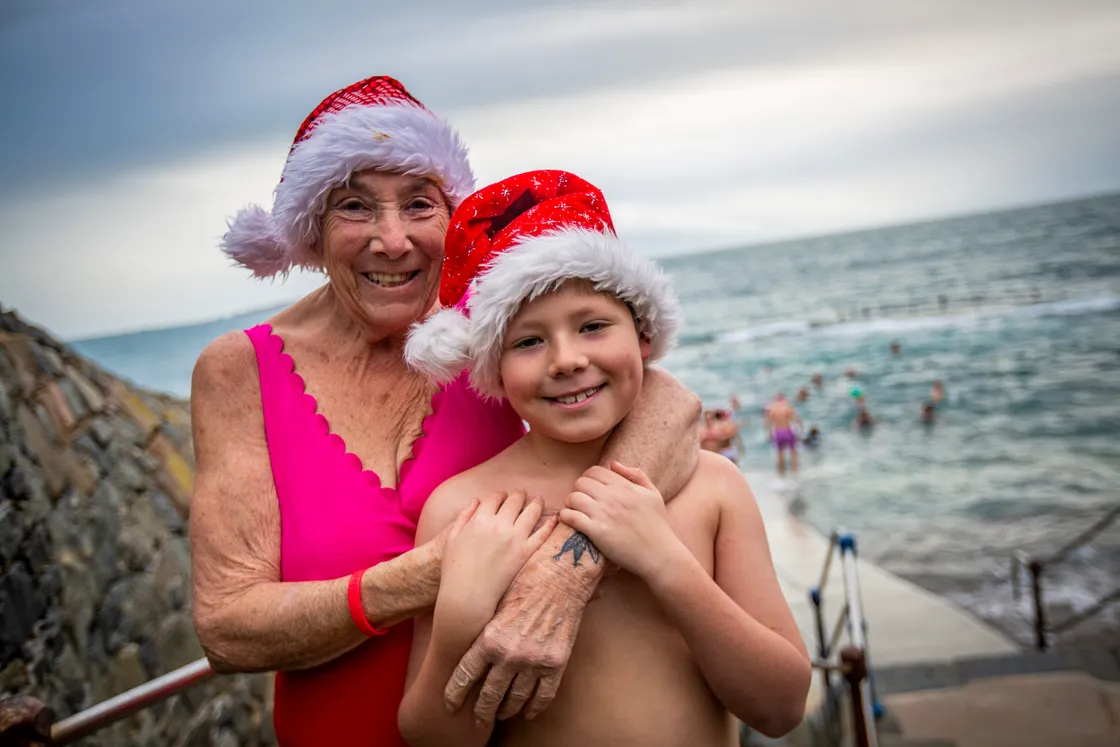 Khin Le Noury, 8, with his nana, Sally Le Noury.(31607866)