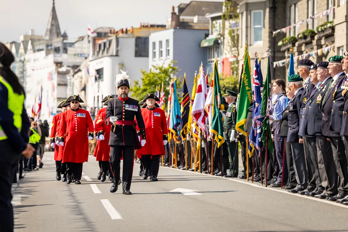 This morning’s parade on the seafront.
