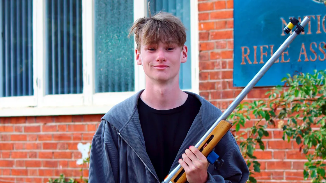 Seb Steer is through to the second stage of the King’s Prize at Bisley.