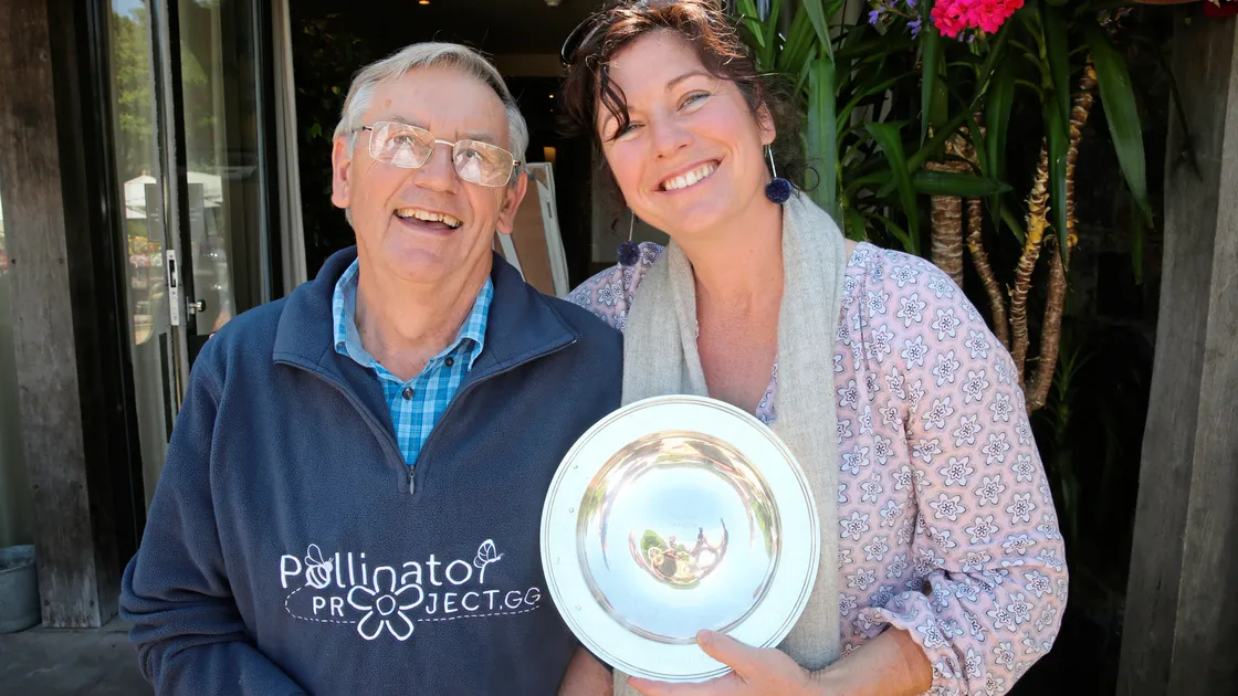 Vic Froome and Vanessa Crispini-Adams received the award on behalf of the Pollinator Project.             (Picture by Adrian Miller, 21781610)