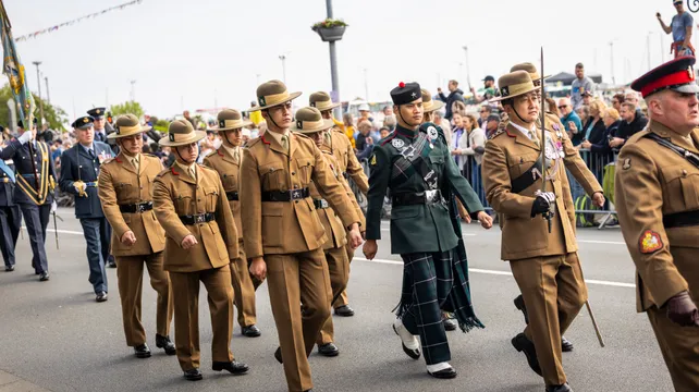 Island-linked military forces to be in parade