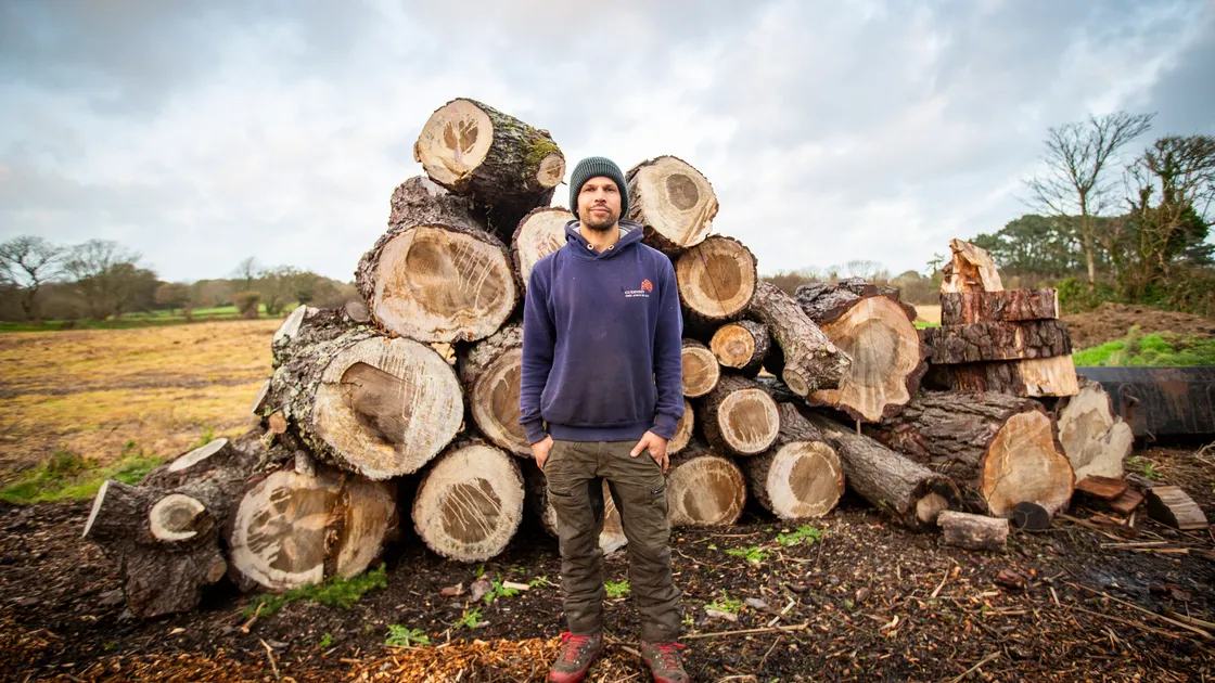 Ric David from Guernsey Tree Services said it had taken his team six months to clear up after Ciaran