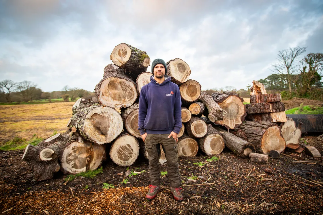 Ric David from Guernsey Tree Services said it had taken his team six months to clear up after Ciaran
