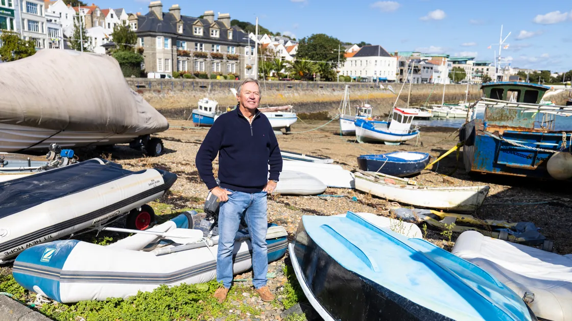 Martin Nickolls at the Careening Hard where he has drawn up plans to transform the area