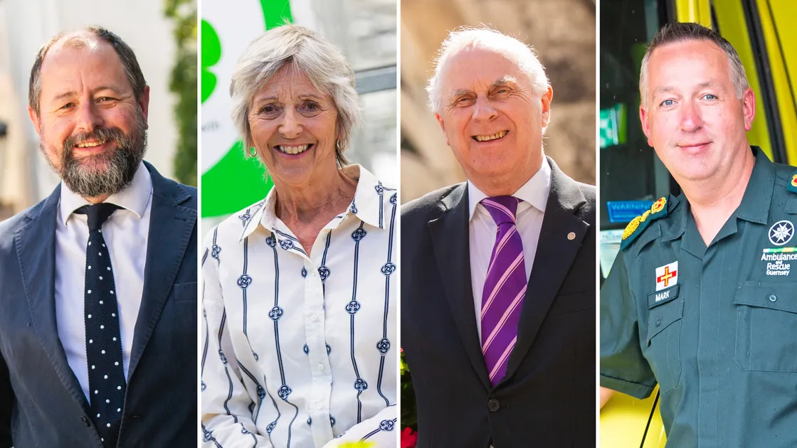 Left to right: Jo Reeve, Marguerite Talmage, Jurat David Robilliard and Mark Mapp. (33330552)
