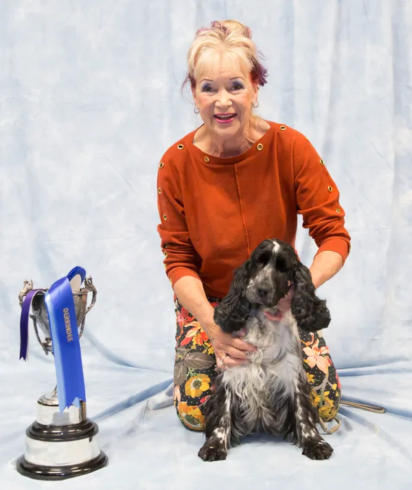 Lynn Ozanne with Cassom Lullaby, a cocker spaniel, winner of best of in breed. (26180607)