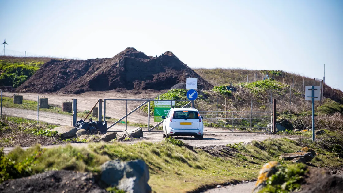 Picture by Peter Frankland. The green waste site at Chouet was closed due to the coronavirus outbreak but will re-open from Monday 27 April. (28106995)