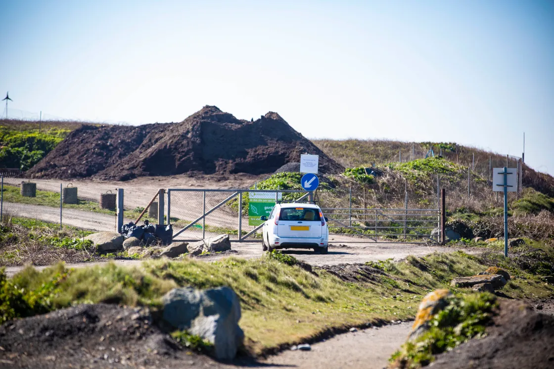 Picture by Peter Frankland. The green waste site at Chouet was closed due to the coronavirus outbreak but will re-open from Monday 27 April. (28106995)