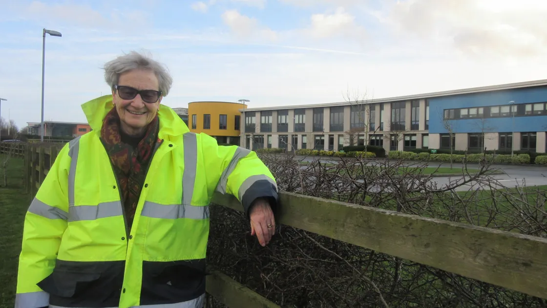 Deputy Jane Stephens outside St Sampson’s High School, one of the schools in the new two-school model. (26679267)