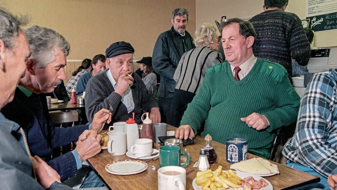 Eric Walters has just won the first island-wide conseillers election. Chris and I caught him in the White Rock Cafe in a photo which was used in a national newspaper