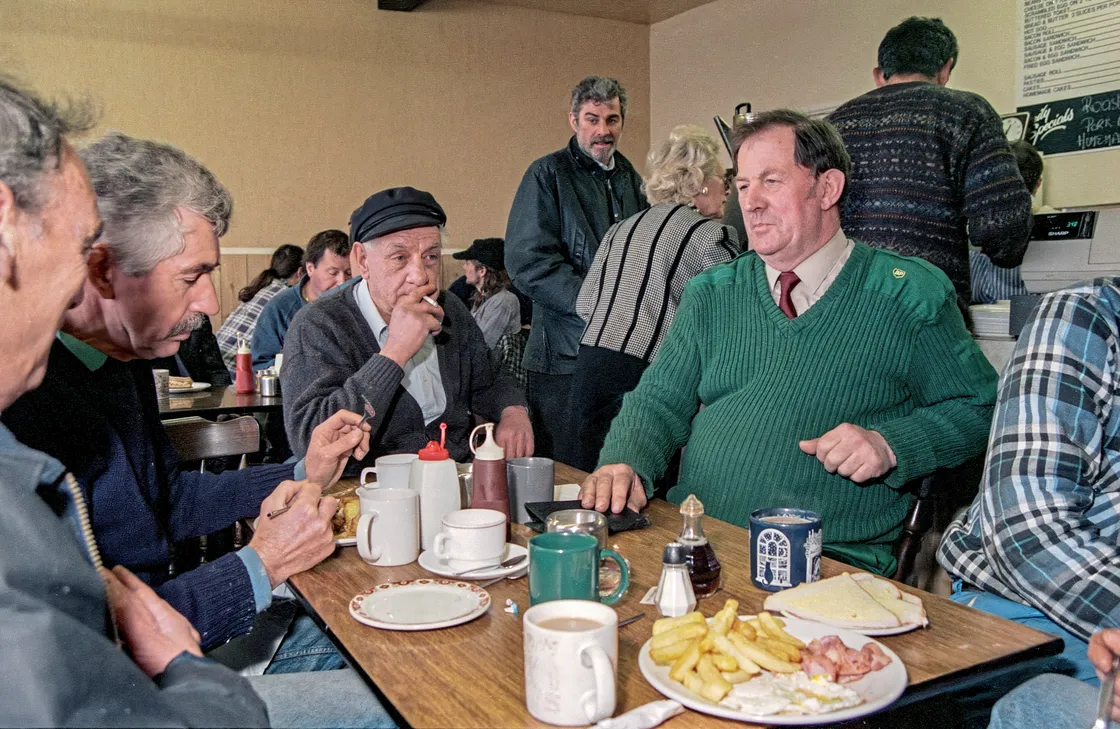 Eric Walters has just won the first island-wide conseillers election. Chris and I caught him in the White Rock Cafe in a photo which was used in a national newspaper