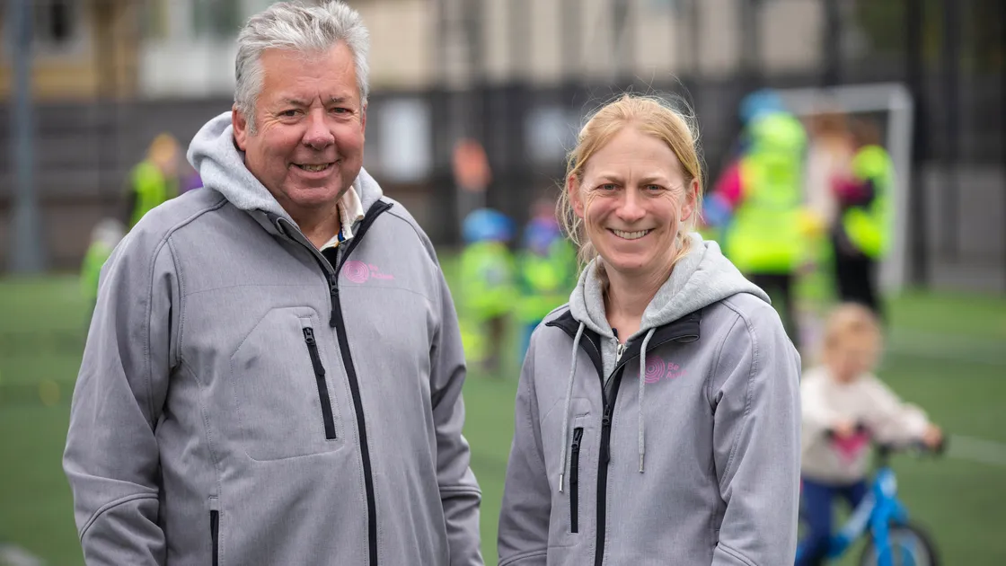 Education lead of the Health Improvement Commission’s Be Active team Alun Williams and Alex Costen. (Picture by Peter Frankland, 30780742)