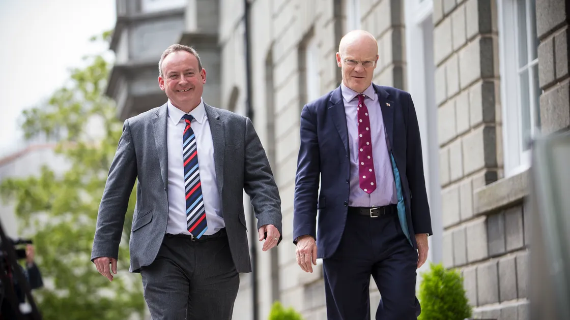 Deputies Lyndon Trott, left, and Gavin St Pier. (27218128)