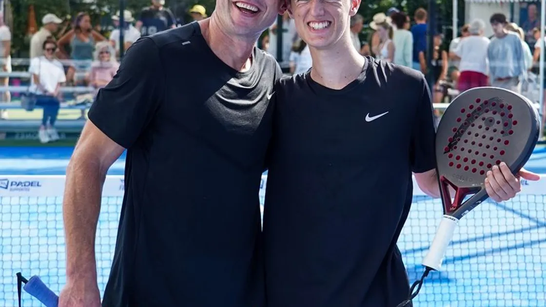Liam de la Mare (right) with Jersey partner Aaran Eastwood.