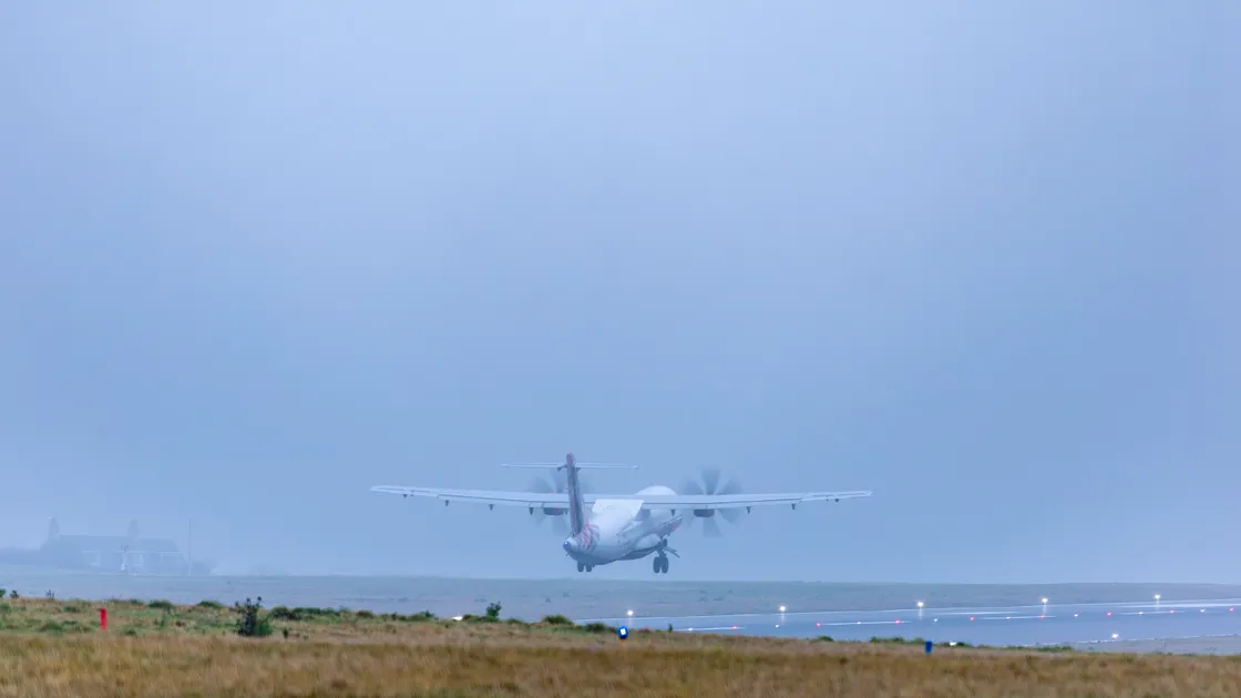 Guernsey said goodbye for the present to Loganair this week as it was stopped from operating on the Guernsey-Jersey route by the Transport Licensing Authority. 									(Picture by Peter Frankland, 34578613)