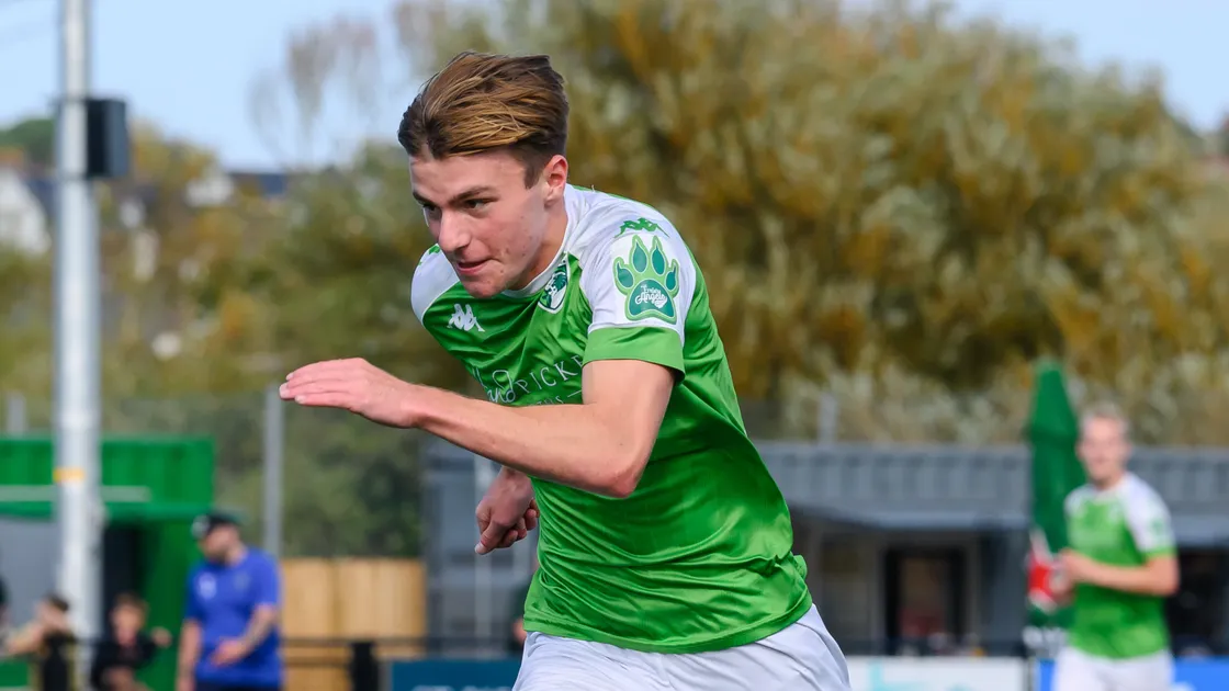 Fin Patterson netted a late consolation against the league leaders with his first goal of the season