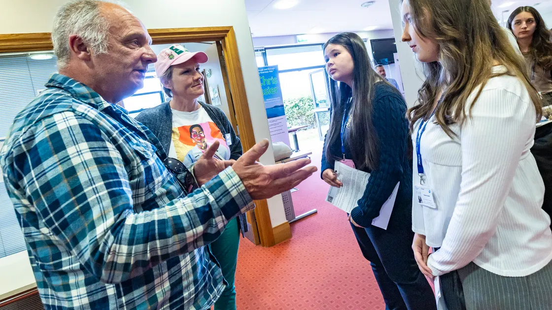 An event last summer where election candidates including Neil Inder (left) and Sasha Kazantseva-Miller met sixth formers was held up as a positive engagement exercise at last summer's election, though Deputy Jennifer Strachan told the States yesterday that she was struck at the young people's lack of knowledge about local politics. 									 (Picture by Peter Frankland, 34646343)