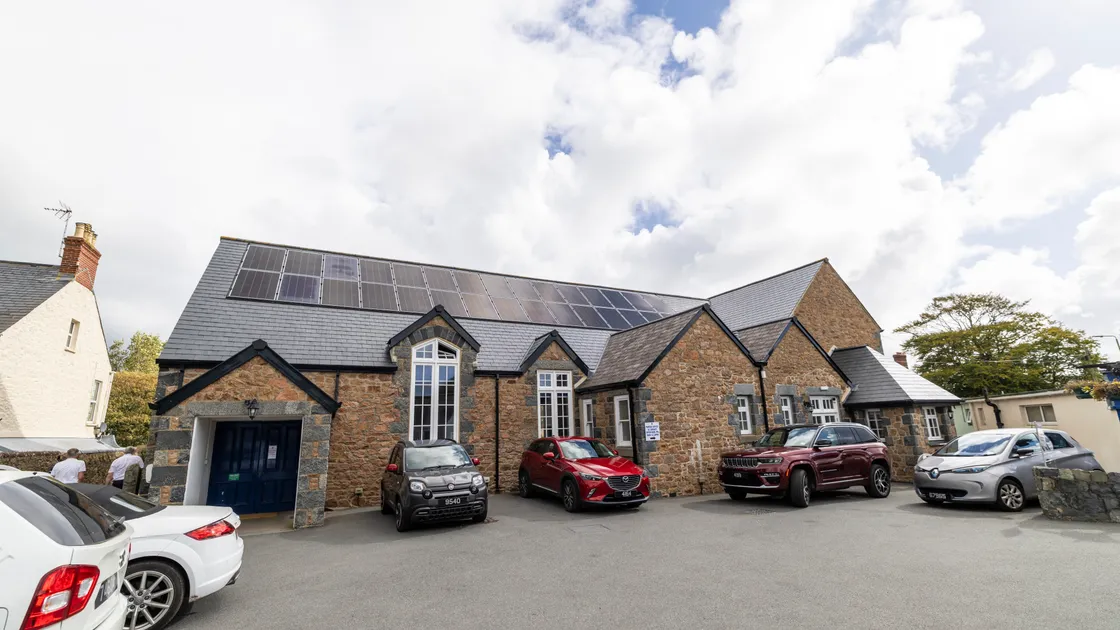 Solar panels have been installed on the roof of St Martin’s Constables Office