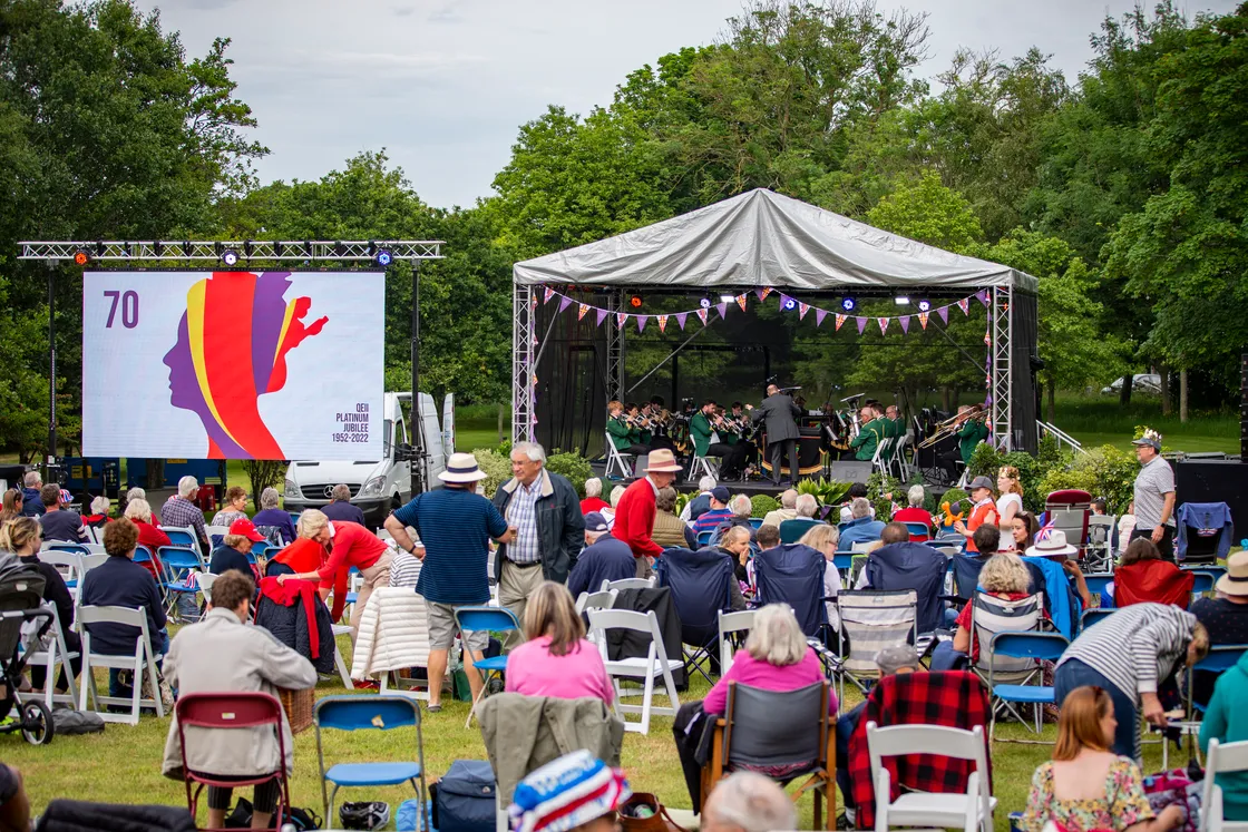 The Guernsey Concert Brass Band was one of the groups which provided live music.  (30892573)