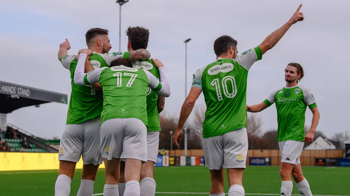 Goals came from Ben Solway, Ross Allen, Will Fazakerley and man-of-the-match Jacob Fallaize