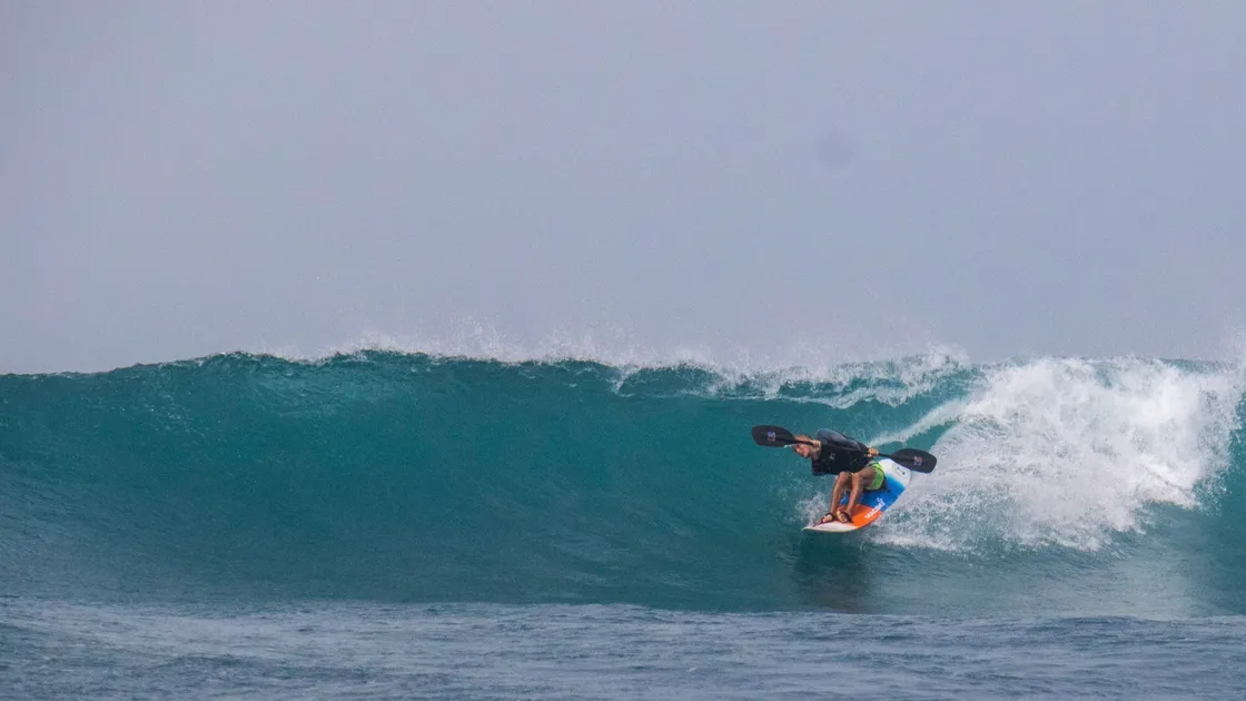 Adam Harvey enjoying empty waves. Image supplied by Adam Harvey. (27864425)