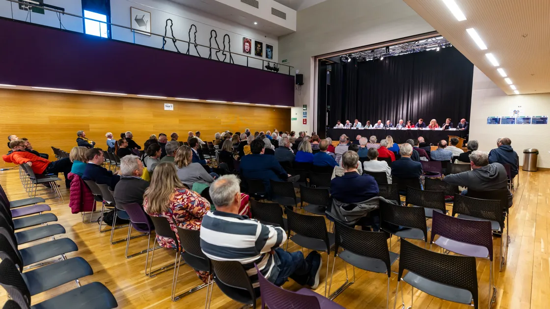 The Guernsey Press by-election hustings held at Les Beaucamps High on Wednesday evening.