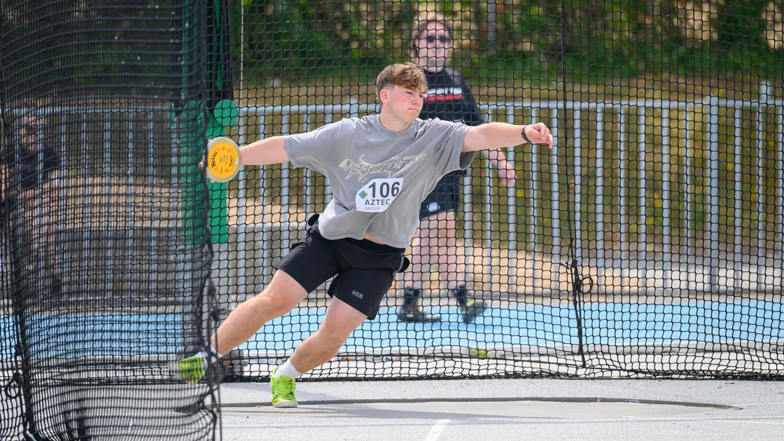 Joe Prince smashed the long-standing Island under-18 discus record with a best of 49.05m on Sunday at Footes Lane.