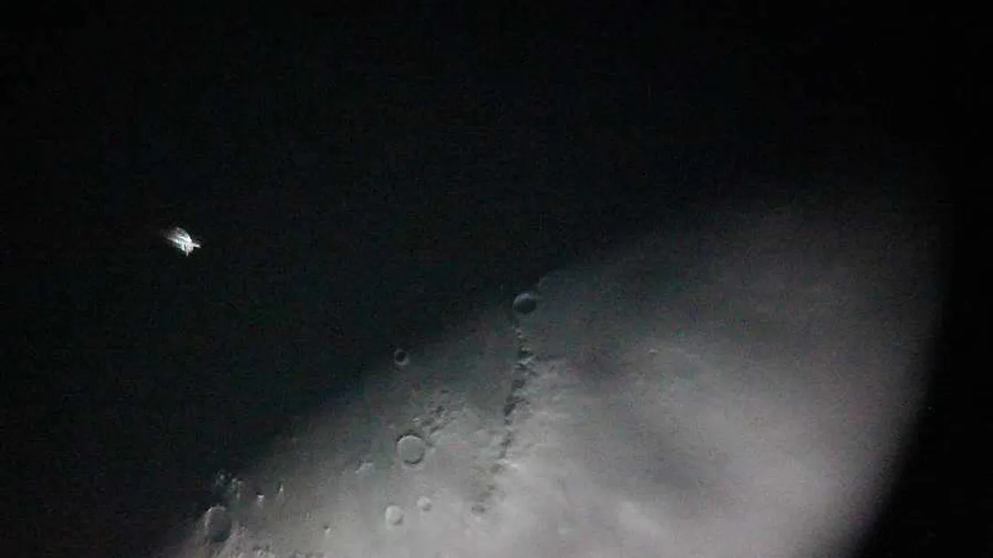 ISS passing Moon took only third of a second