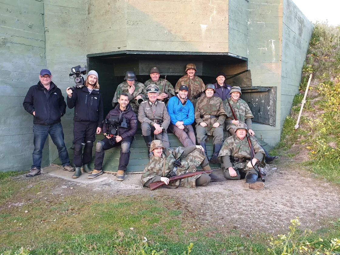 Behind the scenes shots from the new show Secret Nazi Bases, which was partially filmed in Guernsey. (25679486)