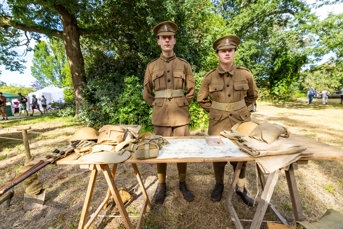Karl Laugeard and George Blake were over from Jersey as part of the Force 135 Living History Group.