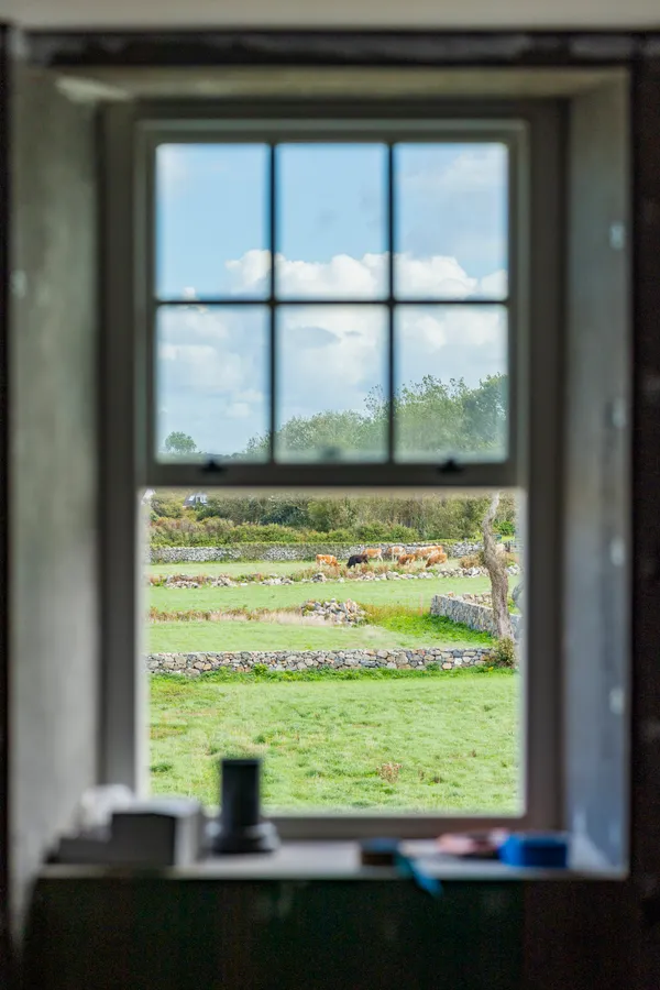 Les Vardes will have wooden double glazing which, from the outside, looks indistinguishable from the original design.