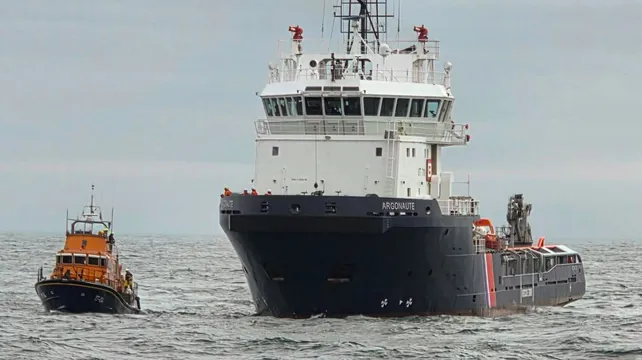 French Navy vessel helps out with oil spill exercise
