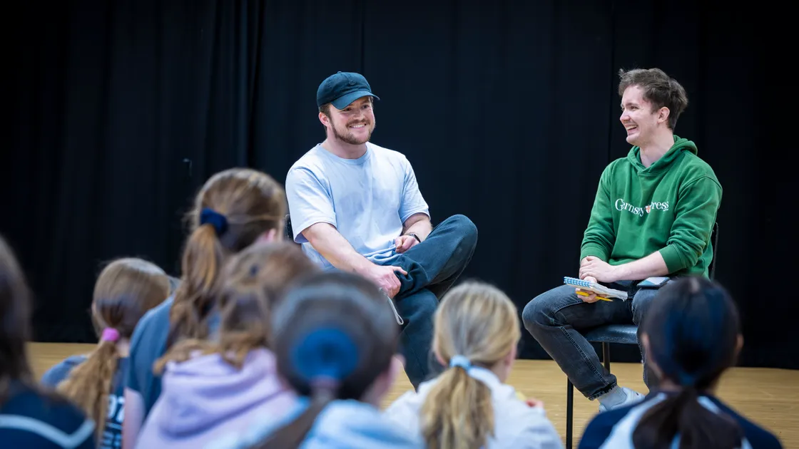 Barney speaking to Press reporter Tom Porter