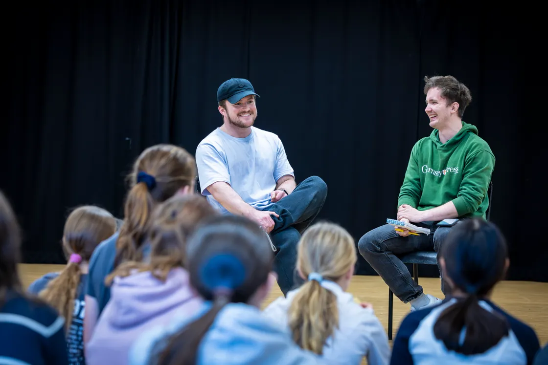 Barney speaking to Press reporter Tom Porter