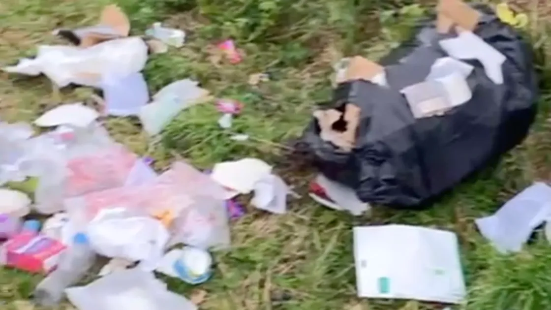 Two black bags of rubbish were left in a Torteval field rented by farmer Tom Bougourd just before New Year