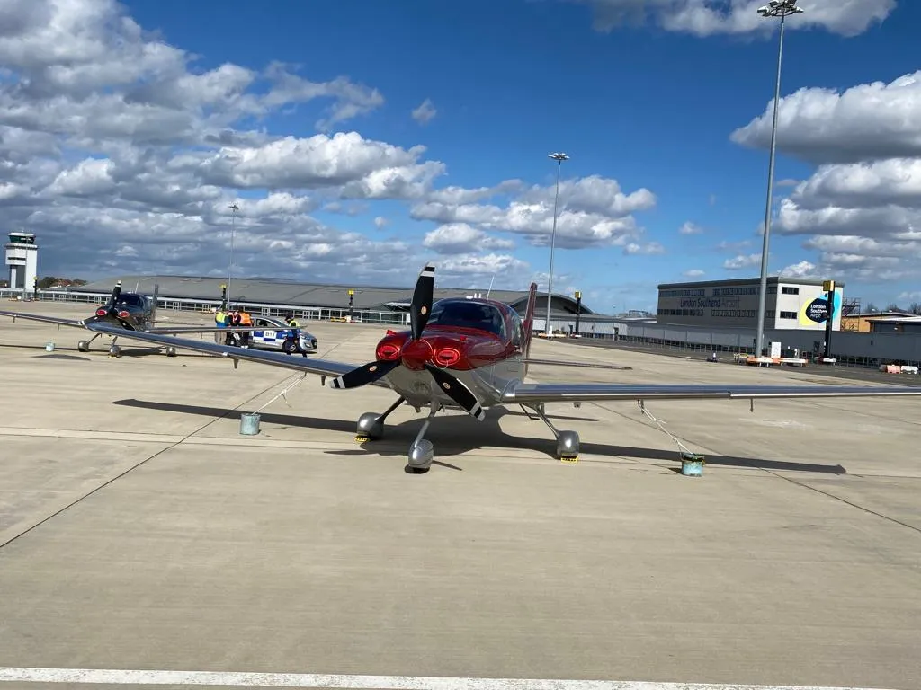 Mr Whalley's Cirrus SR22 plane. (30821859)