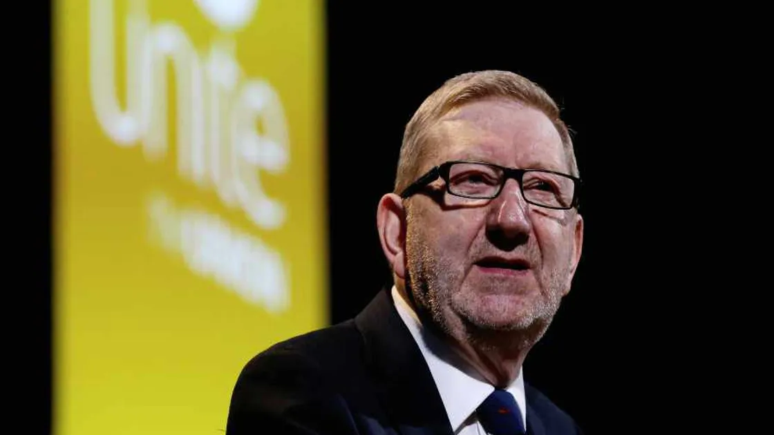 Unite leader visits with pensions fight promise