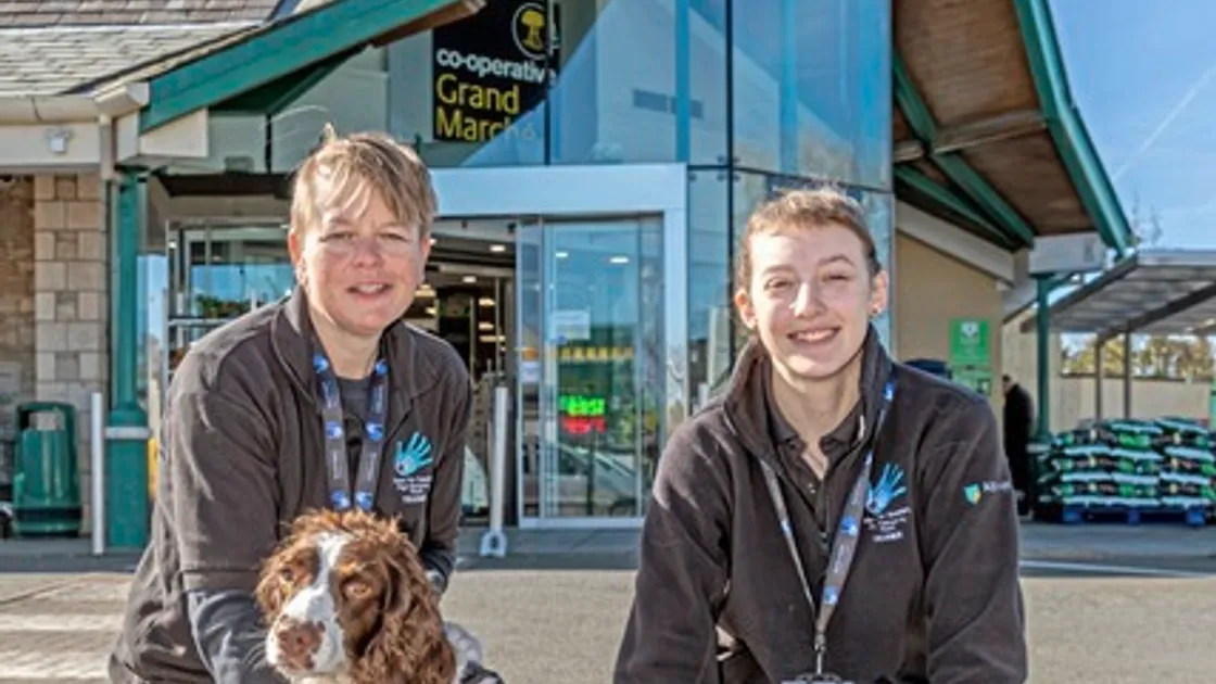 Paws for Support is one of 11 local charities to benefit from the latest payout from The Channel Islands Co-operative Society's Helping Hand Fund
Left to right Sara Sarre (chairwoman and trainer) and Becki Le Cheminant (trainer) (27804145)