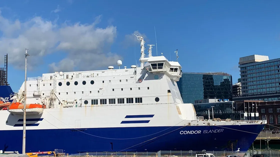Condor Islander is still in New Zealand but has already been painted up in Condor livery. (31975894)
