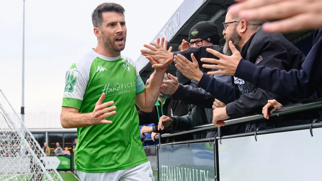 Guernsey FC's last win came more than a month ago when they beat Staplehurst Monarchs at Victoria Park in the FA Vase with Ross Allen, pictured, among the goal-scorers