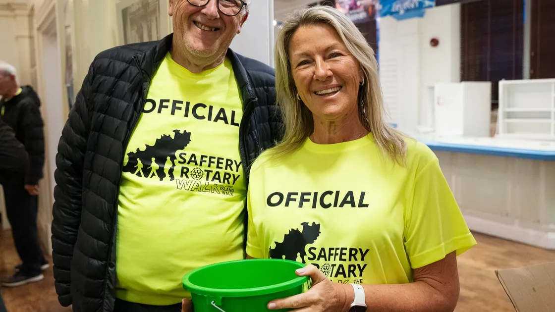 Walk chairman Simon Milsted and Saffery Trust director Lisa Vizia.			 (34992023)